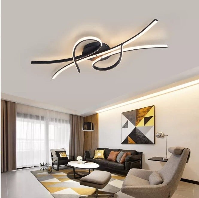 Modern plafondlamp woonkamer Design in Wit & Goud – Plafondlampen