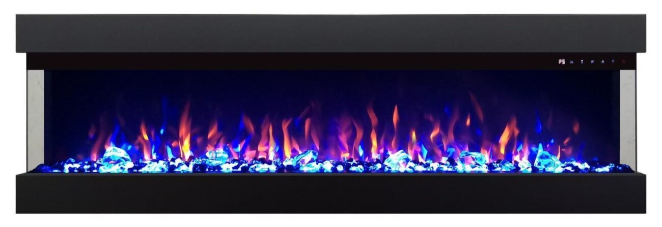 3-zijdig Sfeerhaard | Met Verwarming | Elektrisch Haard voor Thuis - Afbeelding 7