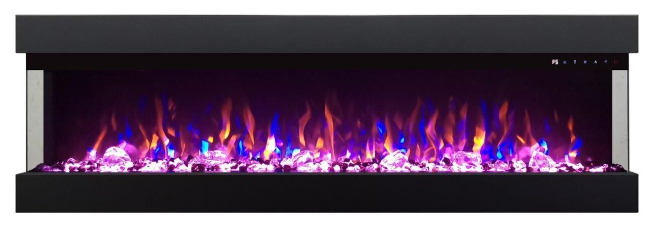 3-zijdig Sfeerhaard | Met Verwarming | Elektrisch Haard voor Thuis - Afbeelding 9