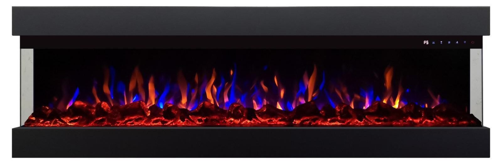 3-zijdig Sfeerhaard | Met Verwarming | Elektrisch Haard voor Thuis - Afbeelding 4