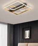 Modern Plafondlamp in Wit & Goud Infinity Design in Wit & Goud – Plafondlampen