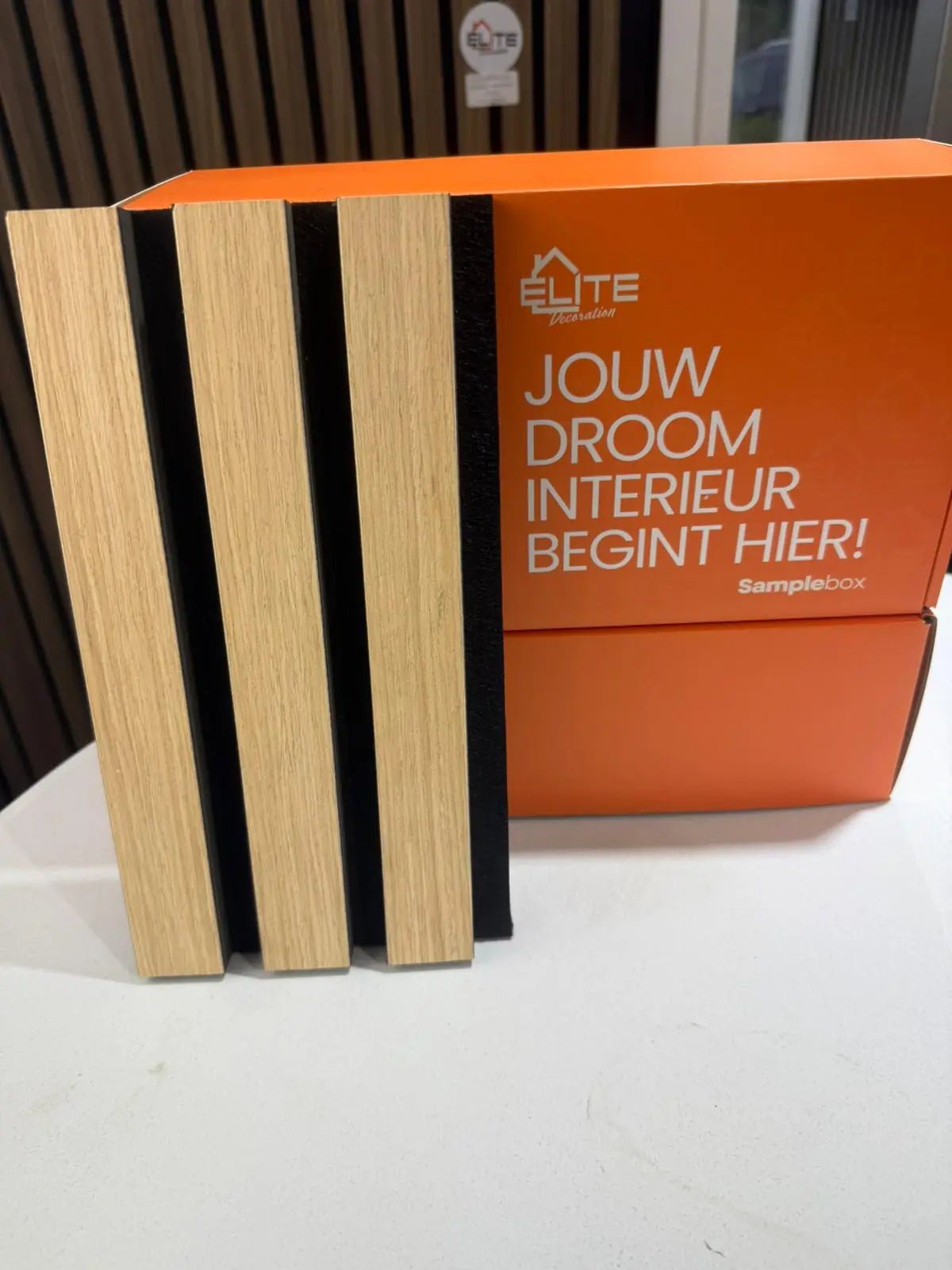 Akoestisch Wandpaneel Eiken Donker – Wall panel