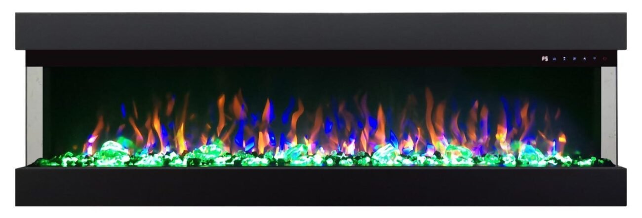 3-zijdig Sfeerhaard | Met Verwarming | Elektrisch Haard voor Thuis - Afbeelding 8