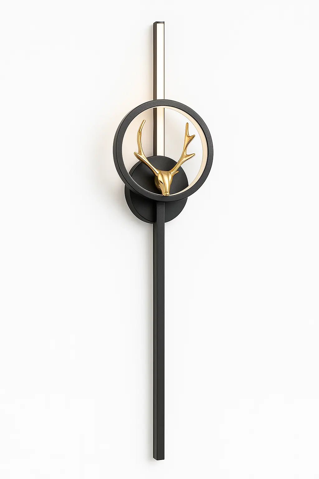 Moderne Gouden Wandlamp met LED & Klok – Wandlampen