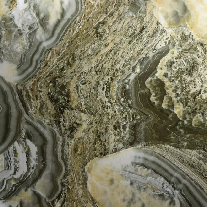 Exclusieve PVC Marmer Plaat Onyx Green hoogglans 280x120cm – Hoogglans