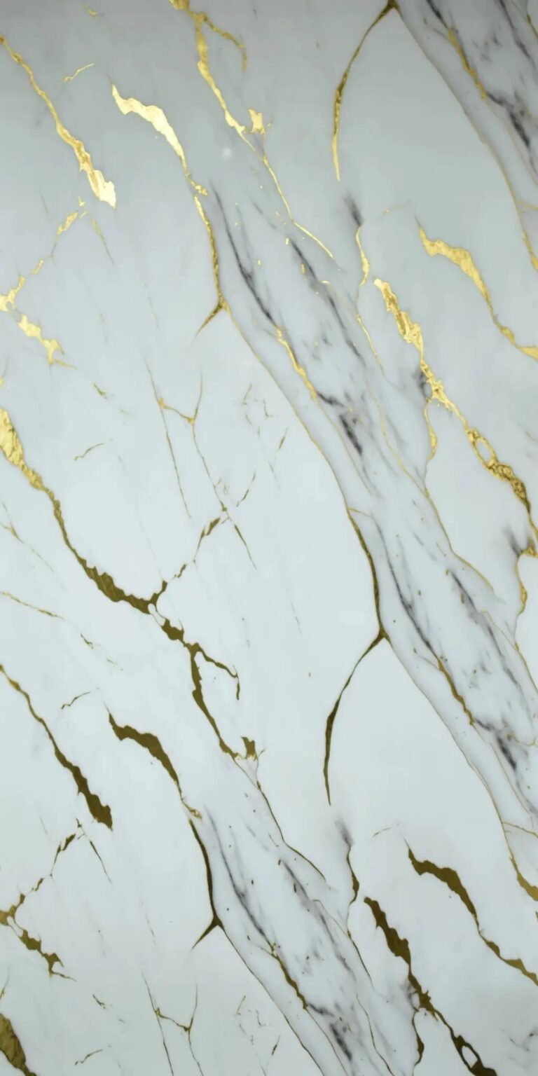 Wandpaneel marmerlook Goud Calacatta 280x120cm – Hoogglans