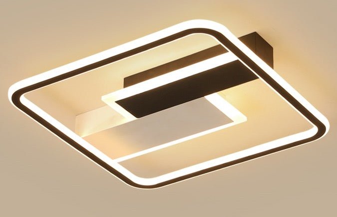 Moderne Rechthoekige Plafondlamp Zwart-Wit – Plafondlampen