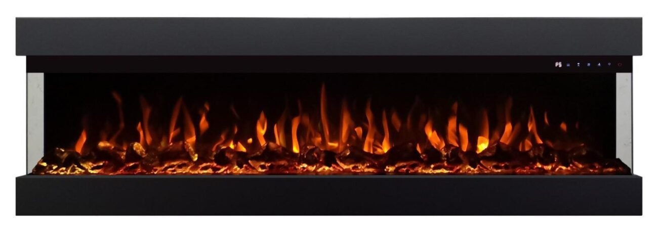 3-zijdig Sfeerhaard | Met Verwarming | Elektrisch Haard voor Thuis - Afbeelding 5