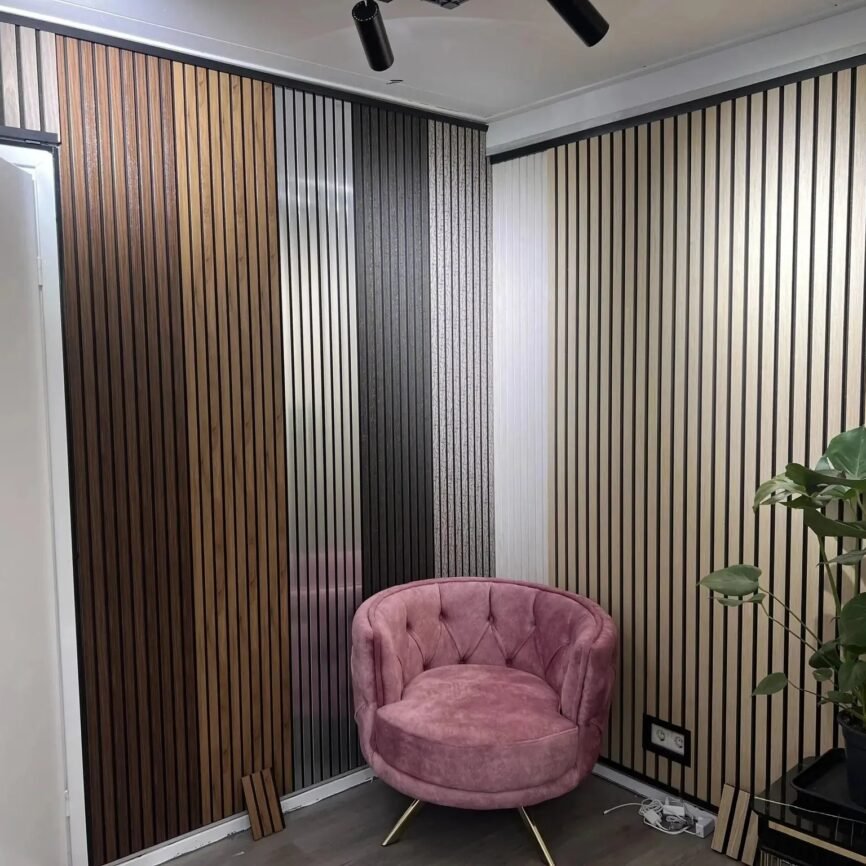 Warme Kunststof Wandpanelen Walnoot – Wall panel