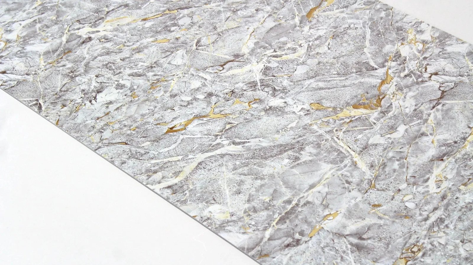 Wandpaneel marmerlook Stormy Gray 280x120cm – Hoogglans
