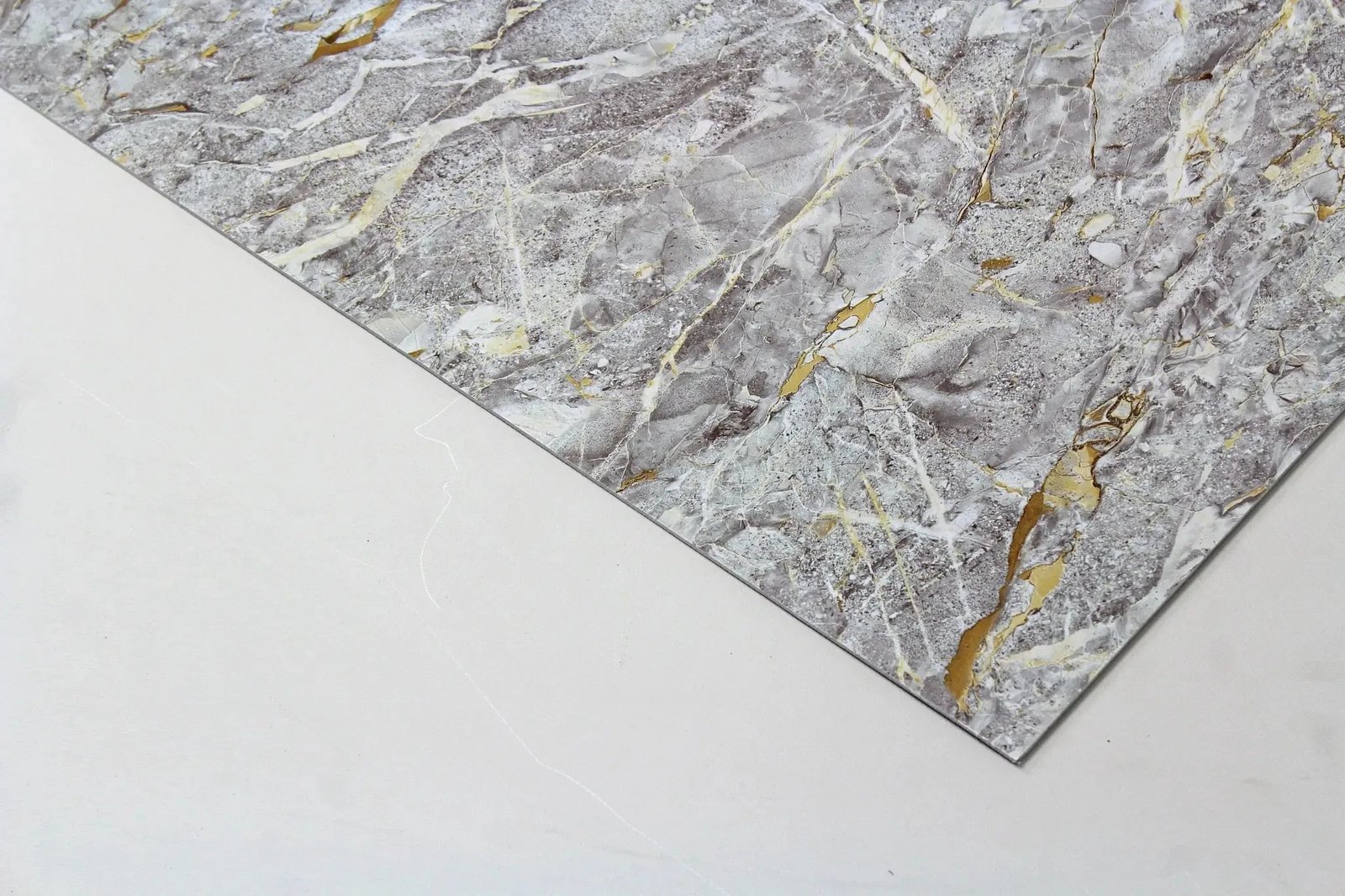 Wandpaneel marmerlook Stormy Gray 280x120cm – Hoogglans