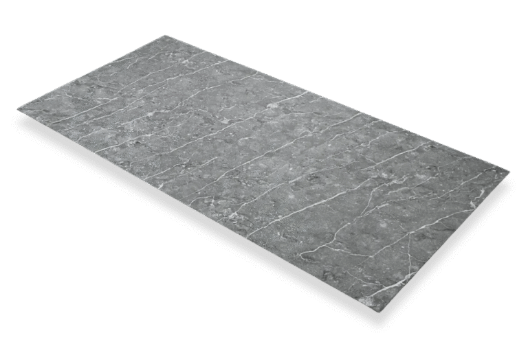 PVC Wandpaneel marmerlook Stormgrijs 280x120cm – Hoogglans