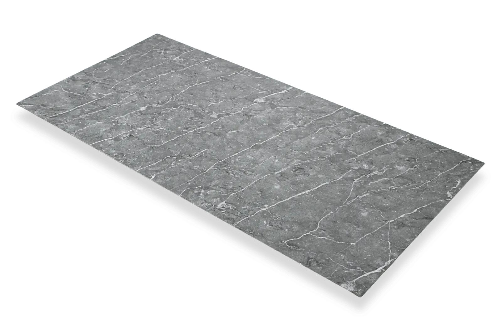 PVC Wandpaneel marmerlook Stormgrijs 280x120cm – Hoogglans