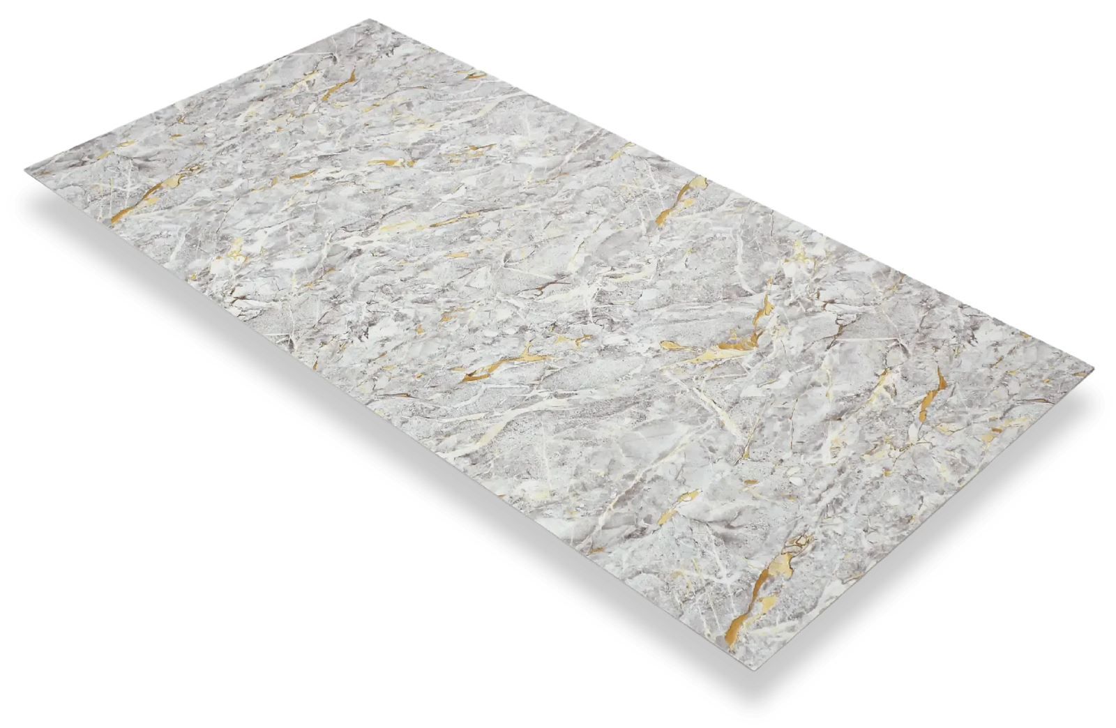 Wandpaneel marmerlook Stormy Gray 280x120cm – Hoogglans