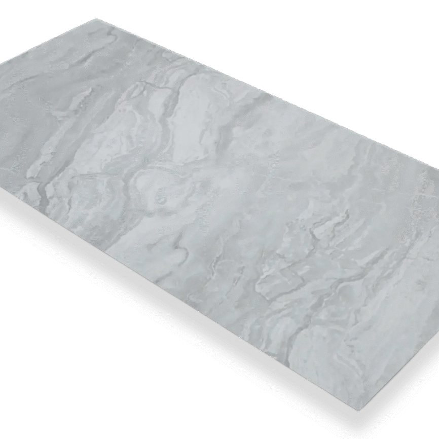 Waterbestendig Wandpaneel Marmer Gletsjergrijs 280x120cm – Hoogglans