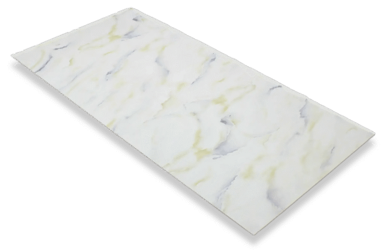 PVC Marmer Plaat Marineblauw 280x120cm – Hoogglans