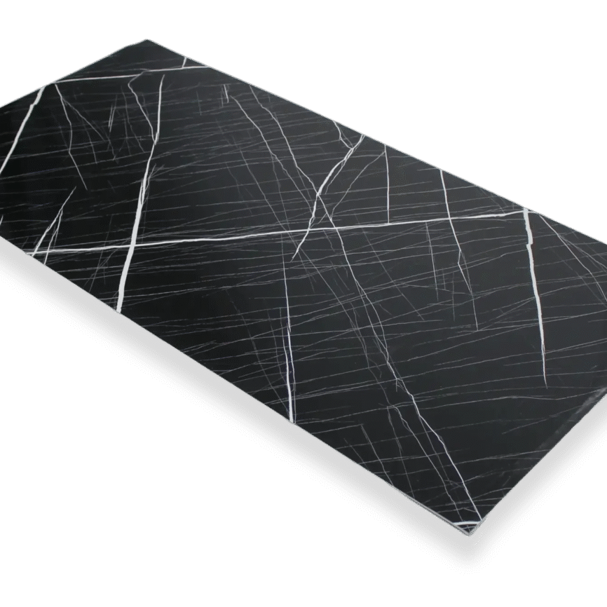 Waterbestendig Wandpaneel Nachtstorm Marmerlook 280x120cm – Hoogglans