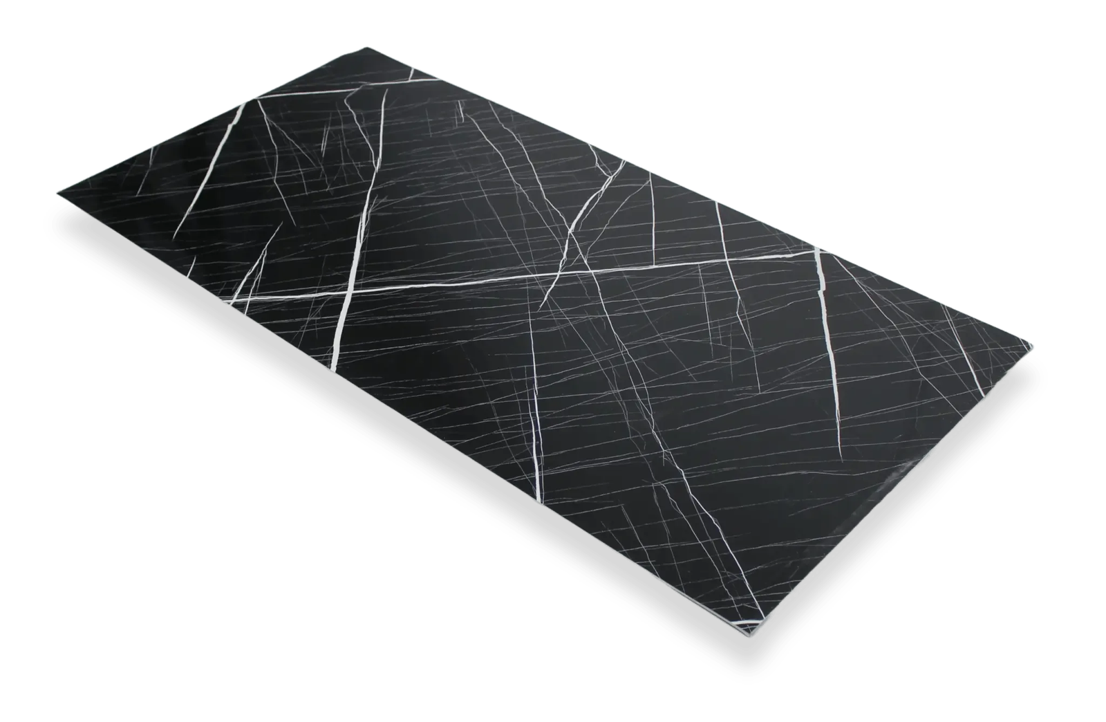 Waterbestendig Wandpaneel Nachtstorm Marmerlook 280x120cm – Hoogglans