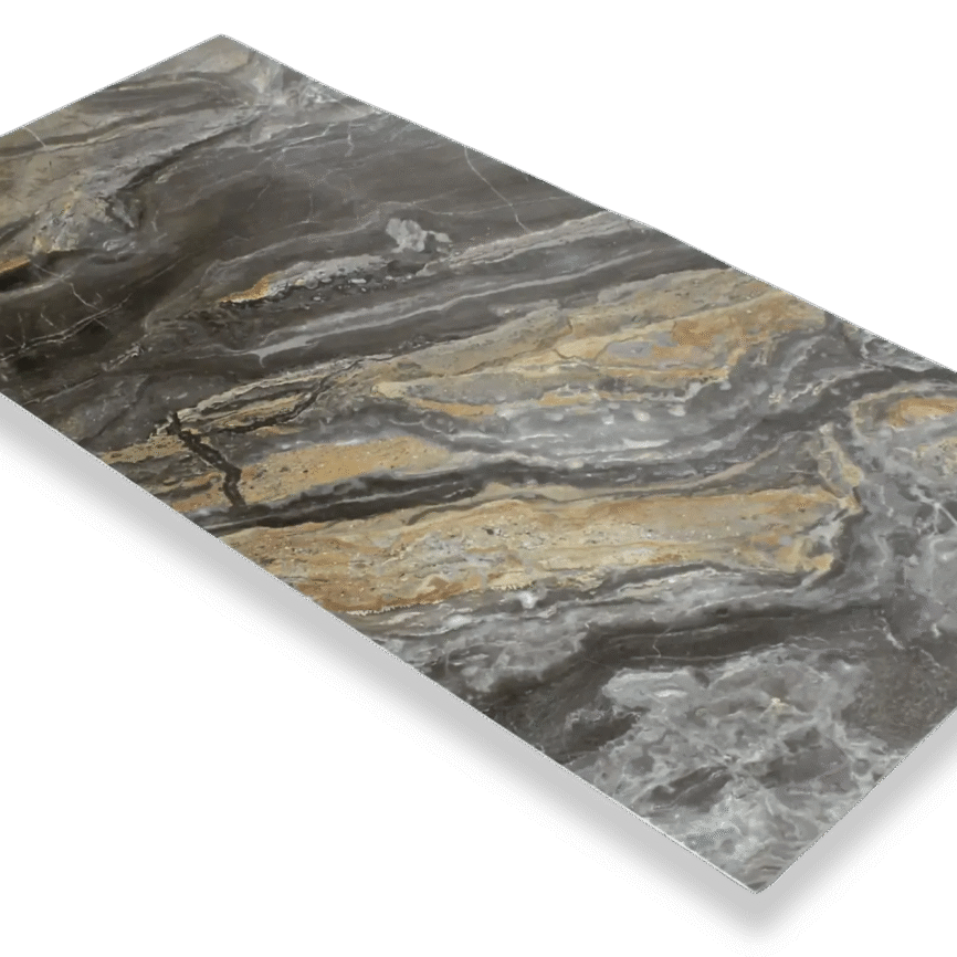 Mooiste Wandpaneel  Marmer Shadow Stone 280x120cm – Hoogglans