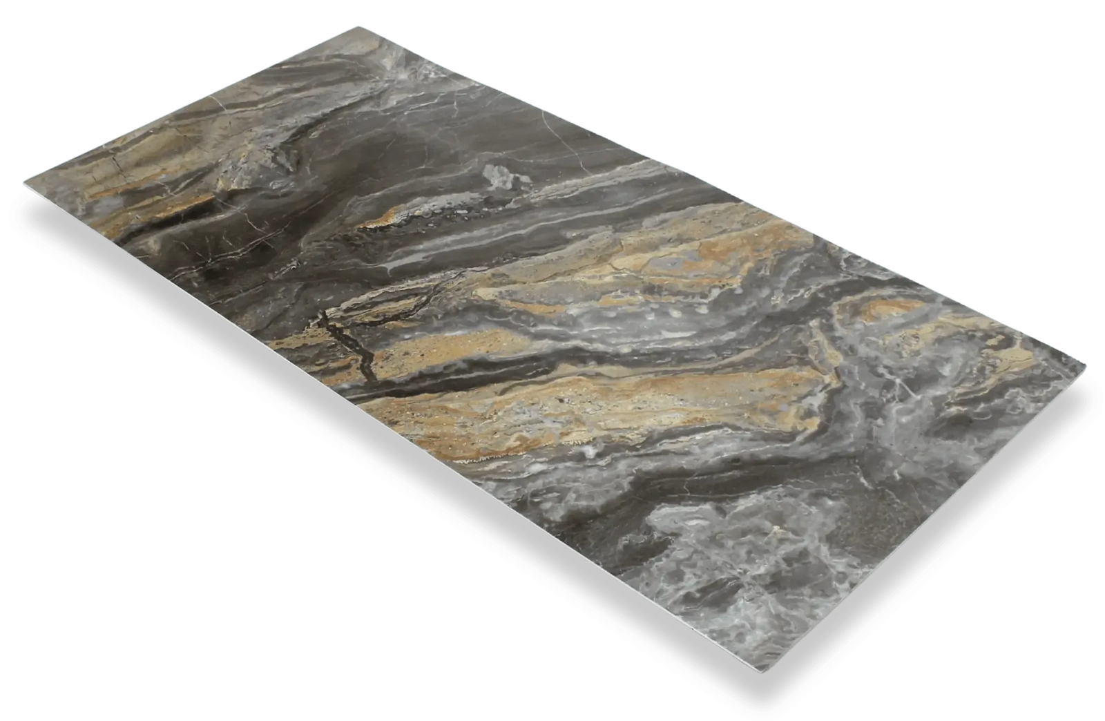 Mooiste Wandpaneel  Marmer Shadow Stone 280x120cm – Hoogglans